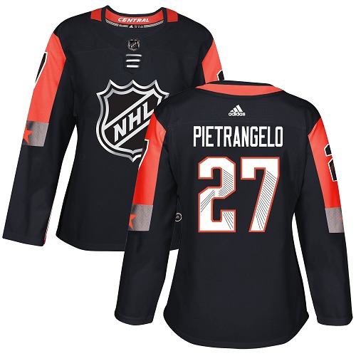 Adidas Blues #27 Alex Pietrangelo Black 2018 All-Star Central Division Authentic Women's Stitched NHL Jersey - Click Image to Close